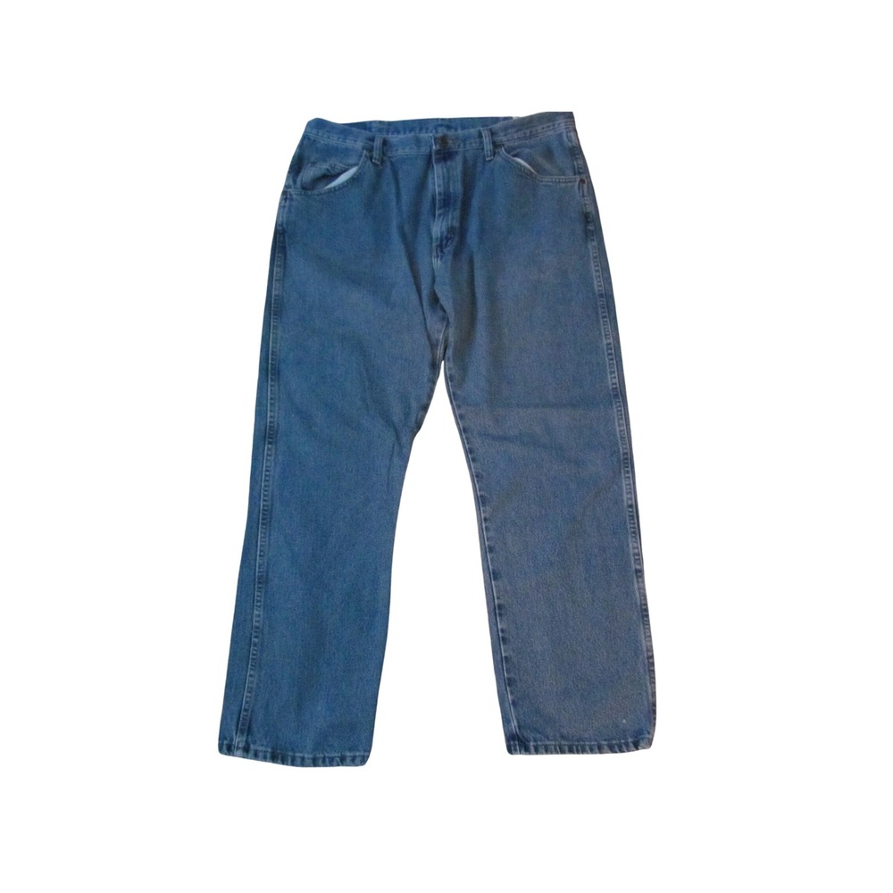 Wrangler Regular Fit Jeans 38x30 Blue Denim Straight Leg 96501DS